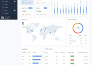 design dashboard or admin panel with HTML, CSS, js, react, tailwind, bootstrap